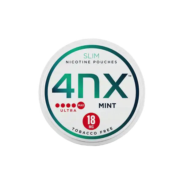 4NX Mint Slim 18mg Low Strength Nicotine Pouches