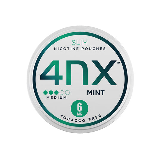 4NX Mint Slim 6mg Low Strength Nicotine Pouches