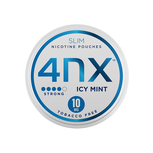 4NX Icy Mint Slim 10mg Low Strength Nicotine Pouches