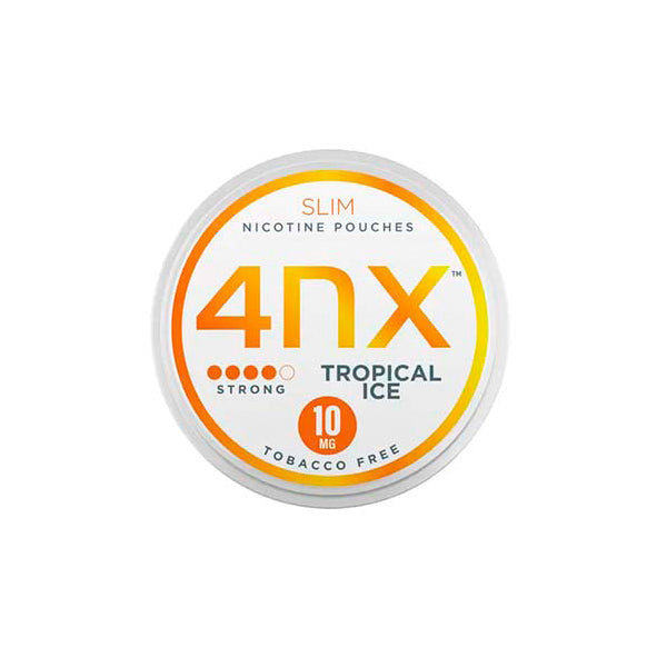 4NX Tropical Ice Slim 10mg Low Strength Nicotine Pouches